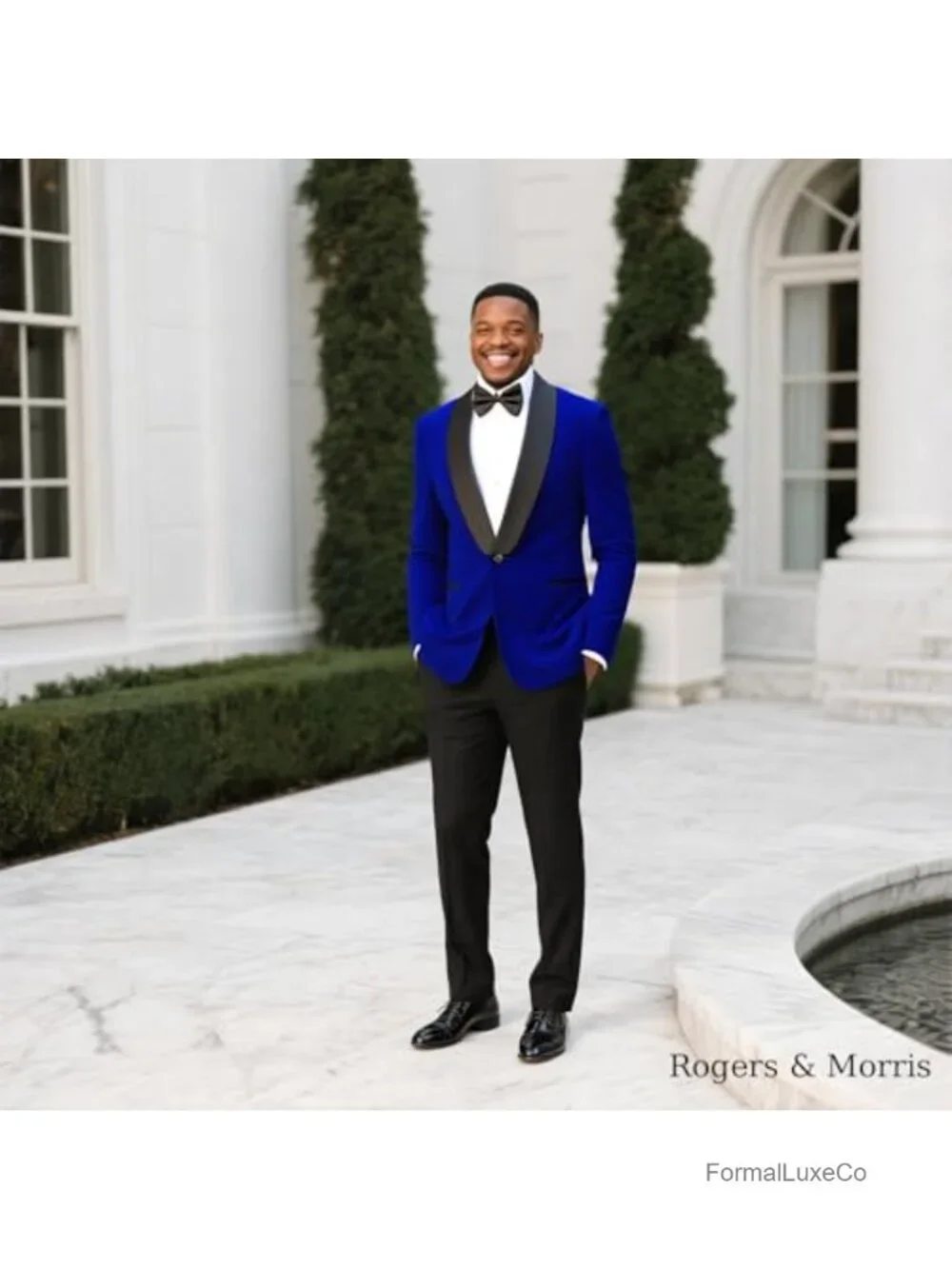 Men's Velvet Shawl Lapel Tuxedo Jacket Slim Fit Satin Notch - Wedding Prom Party